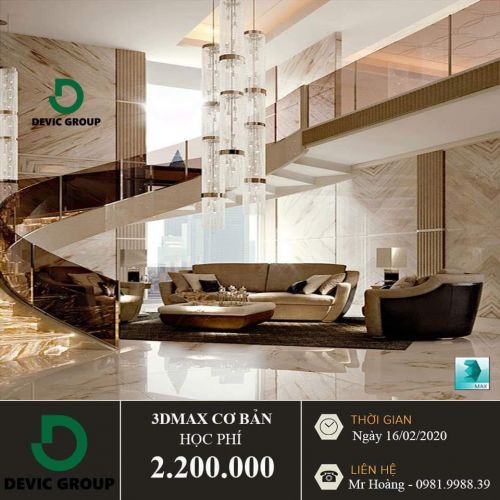 KHÓA HỌC 3DSMAX CƠ BẢN - NÂNG CAO